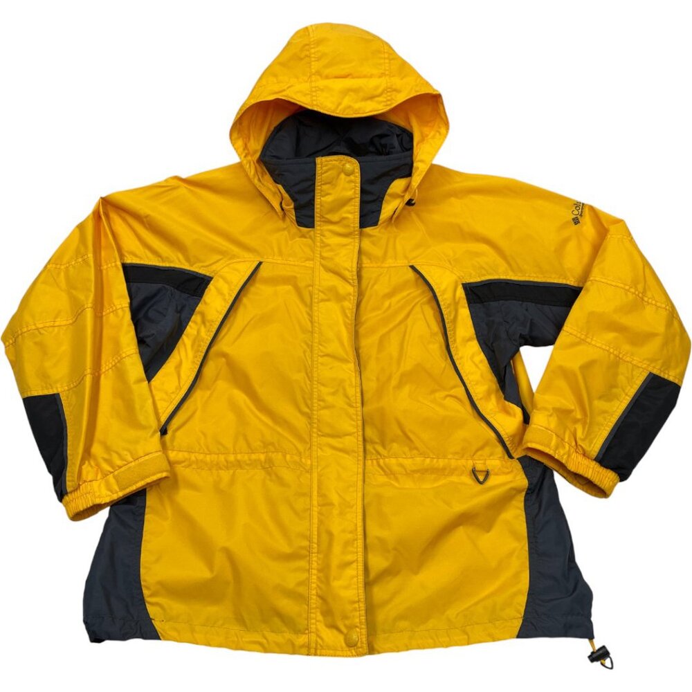 Columbia Fire Ridge Hooded Nylon Vintage Shell For 3 in 1 Jacket Women's Large - Picture 5 of 12